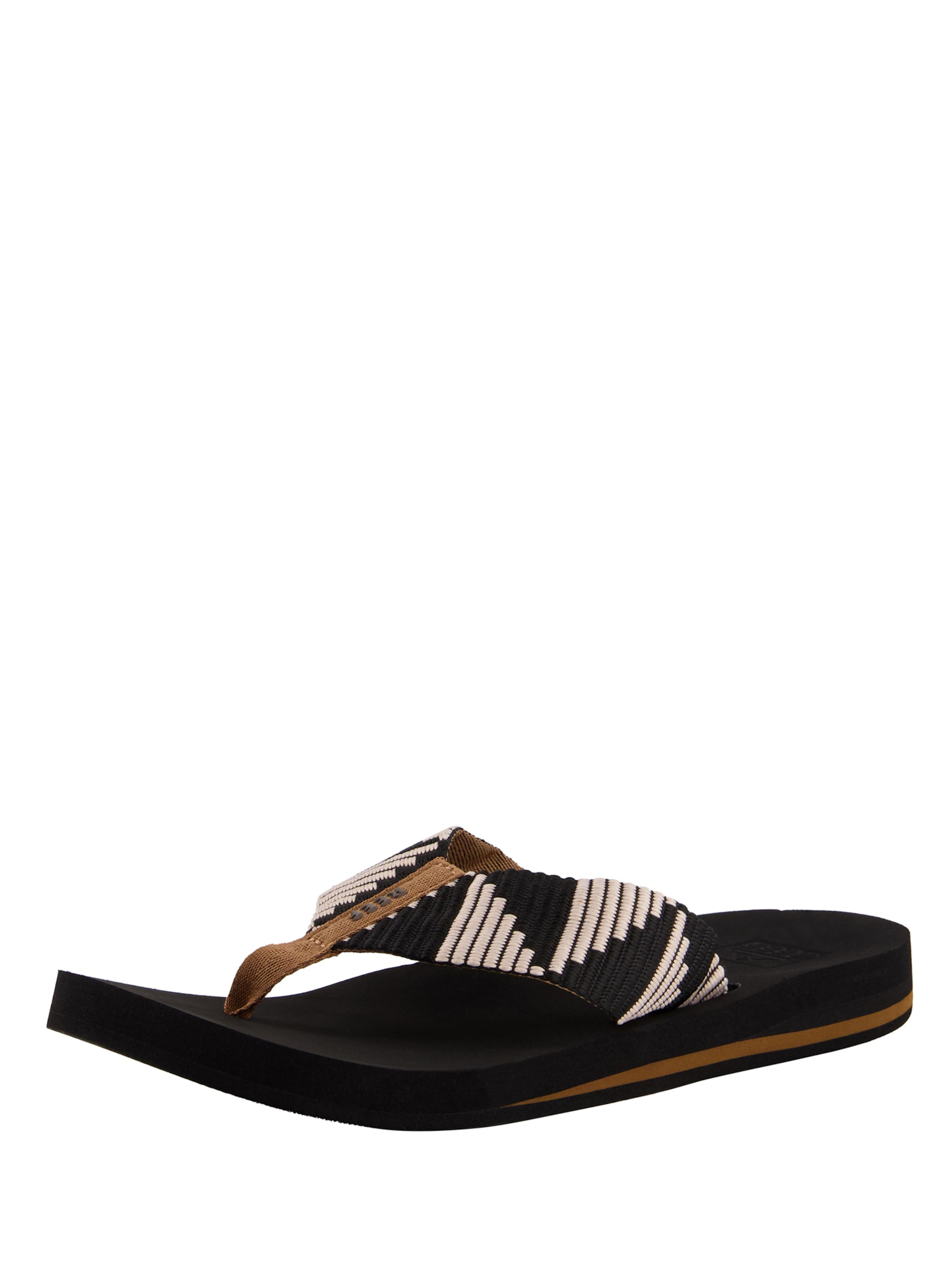 REEF Strand-/badschoen 'Spring Woven' in Bruin: voorkant