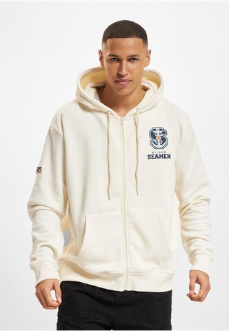 European League of Football Sweatvest 'DefShop x European League of Football  Milano Seamen' in Beige