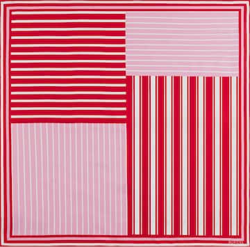 Roeckl Doek 'COLOURED STRIPES NICKY' in Rood: voorkant