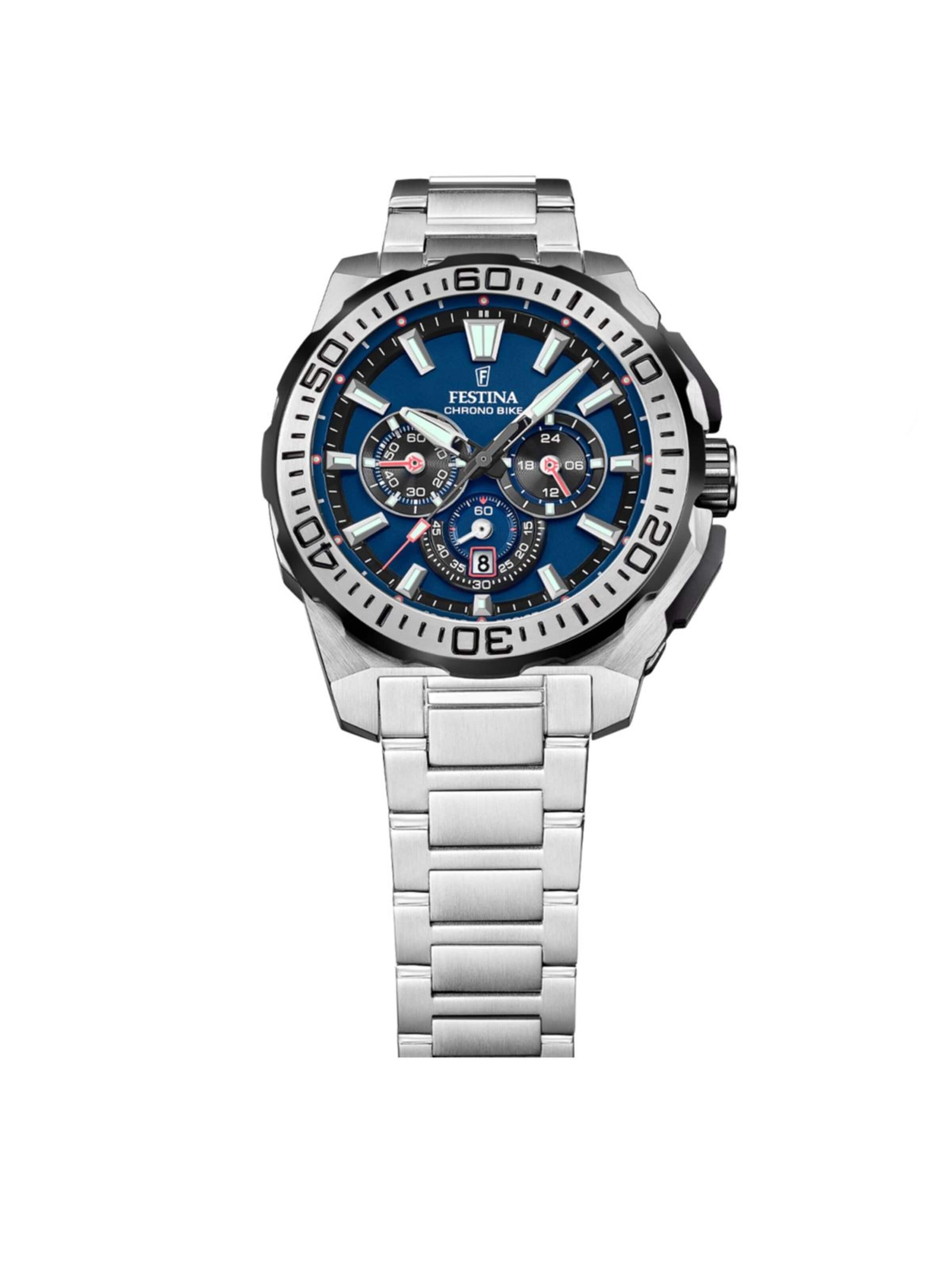 Montre à affichage analogique 'Chrono Bike' FESTINA en bleu