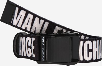Curea ARMANI EXCHANGE pe negru / alb, Vizualizare produs