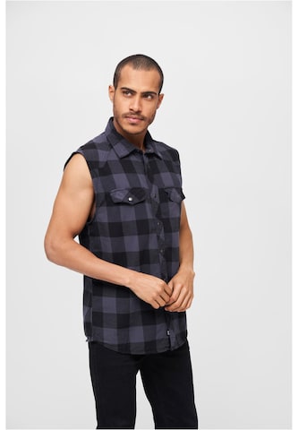Brandit Regular fit Overhemd in Grijs: voorkant