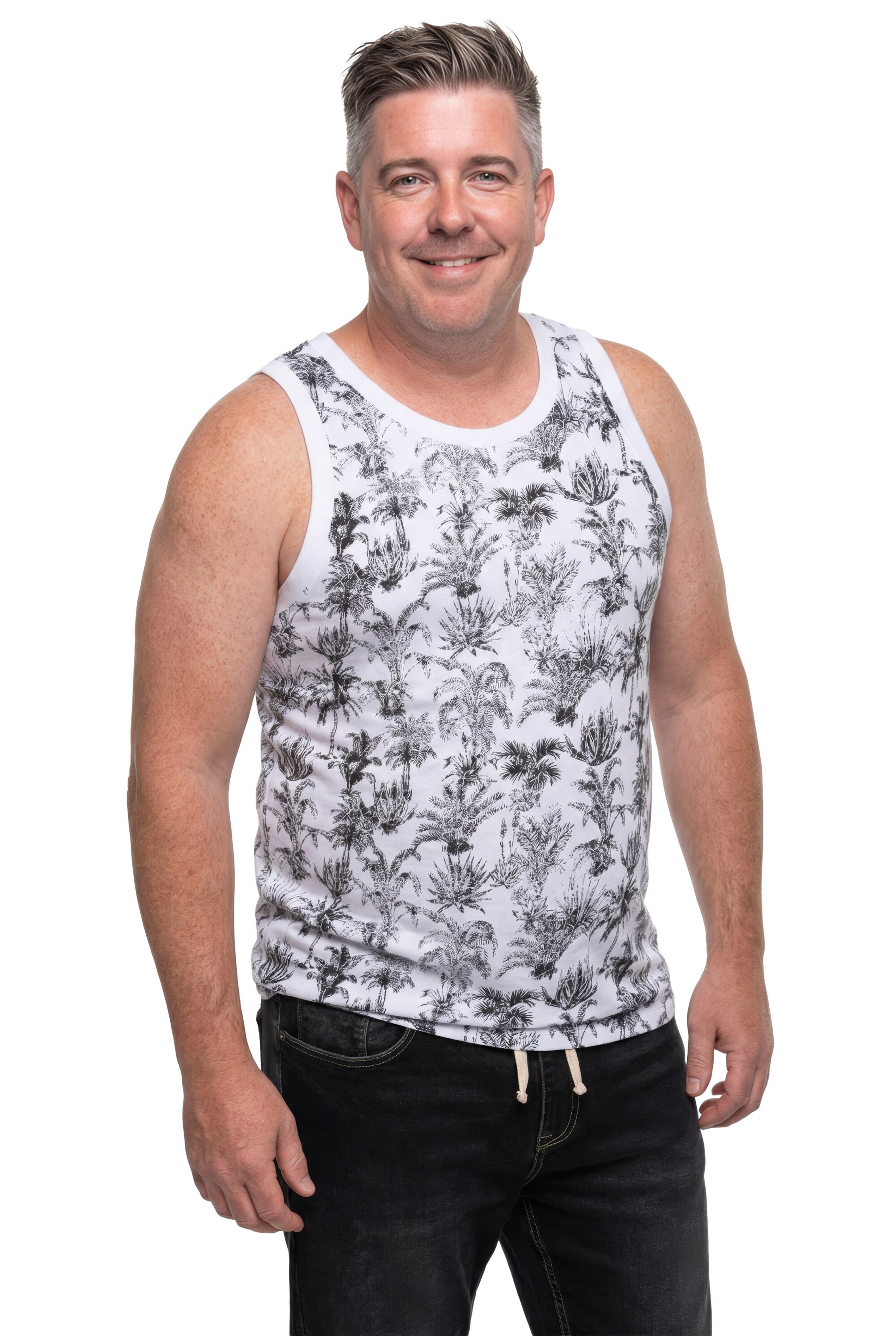 Men Plus Shirt in White