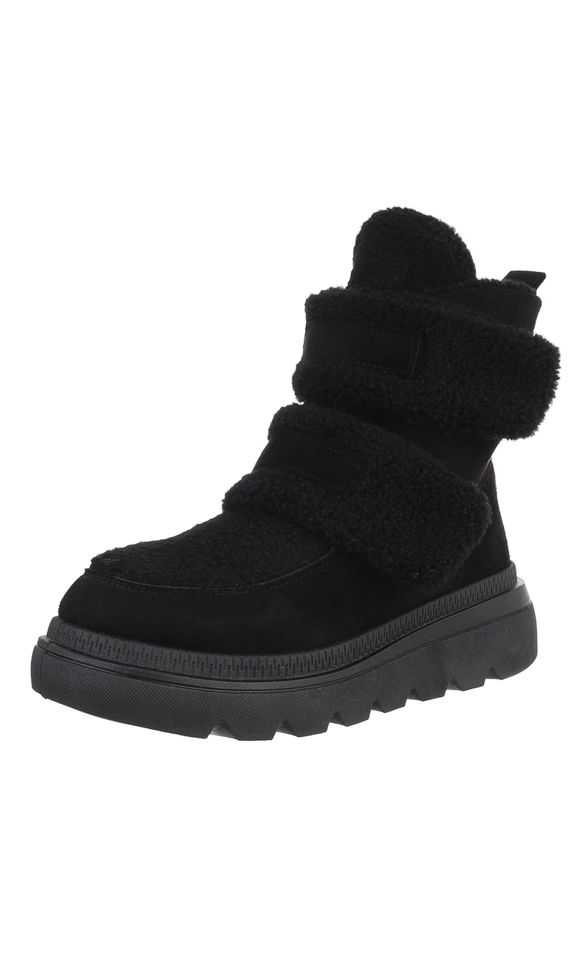 Ital-Design Stiefelette in Schwarz: Vorderseite