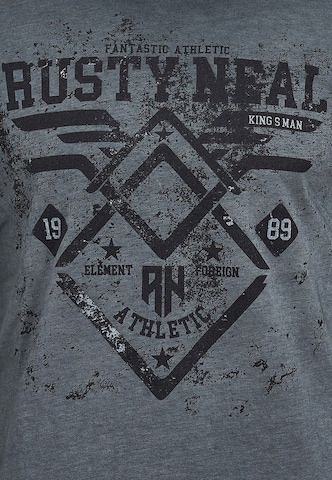 Rusty Neal Longsleeve mit großem Front-Print in Grau