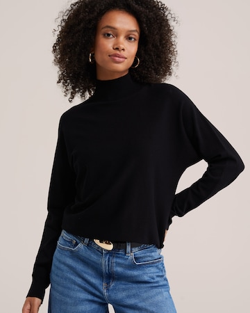 WE Fashion Sveter - Čierna: predná strana