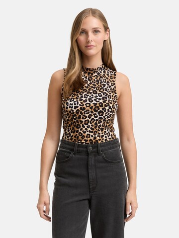 TOM TAILOR DENIM Top in Brown: front
