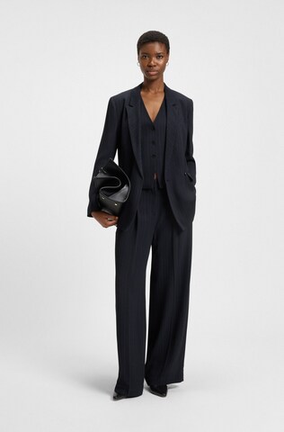BOSS Wide Leg Hose 'Tiana4' in Blau