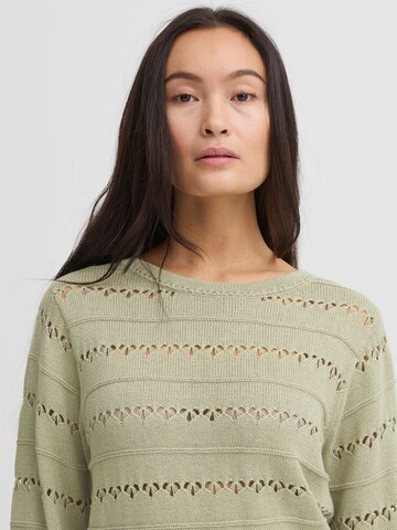 Pullover ' IHLALUHA ' di ICHI in verde