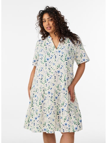 Zizzi Jurk 'Viva' in Wit