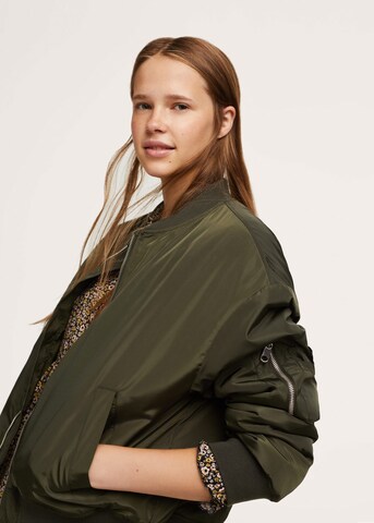 MANGO TEEN Between-Season Jacket in Green