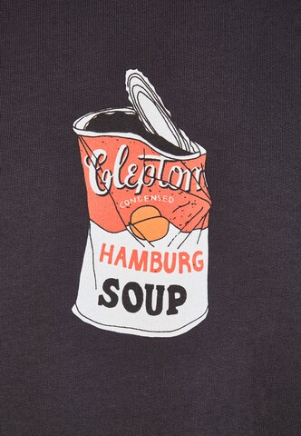 Cleptomanicx Sweatshirt 'Hamburg Soup' in Blue