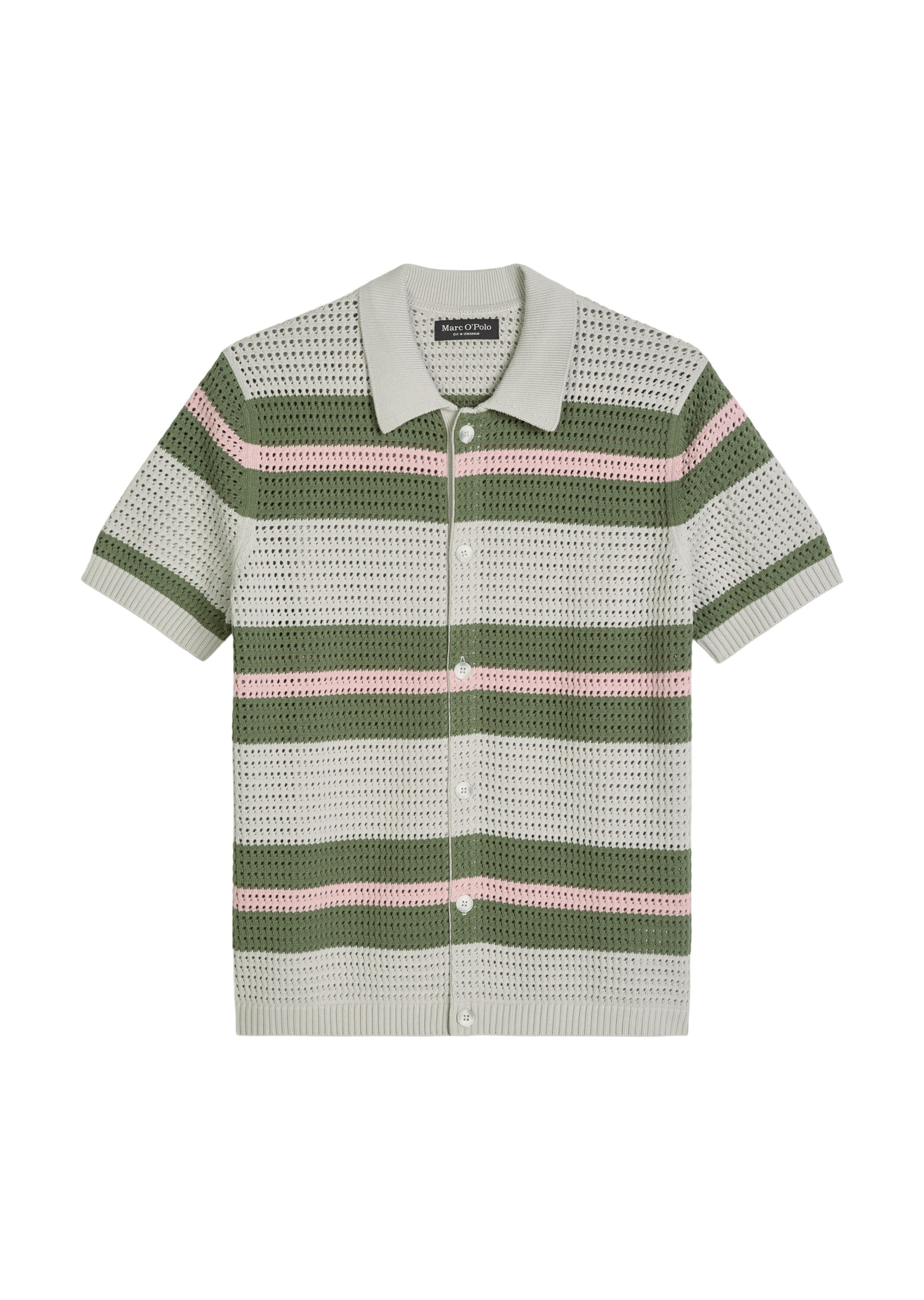 Marc O'Polo Knit cardigan in XS in Light grey / Green / Rose, Item view