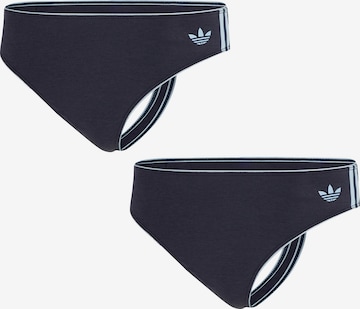 String ADIDAS ORIGINALS en bleu : devant