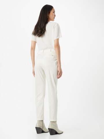 BOSS Regular Trousers with creases 'Tachinoa' in White