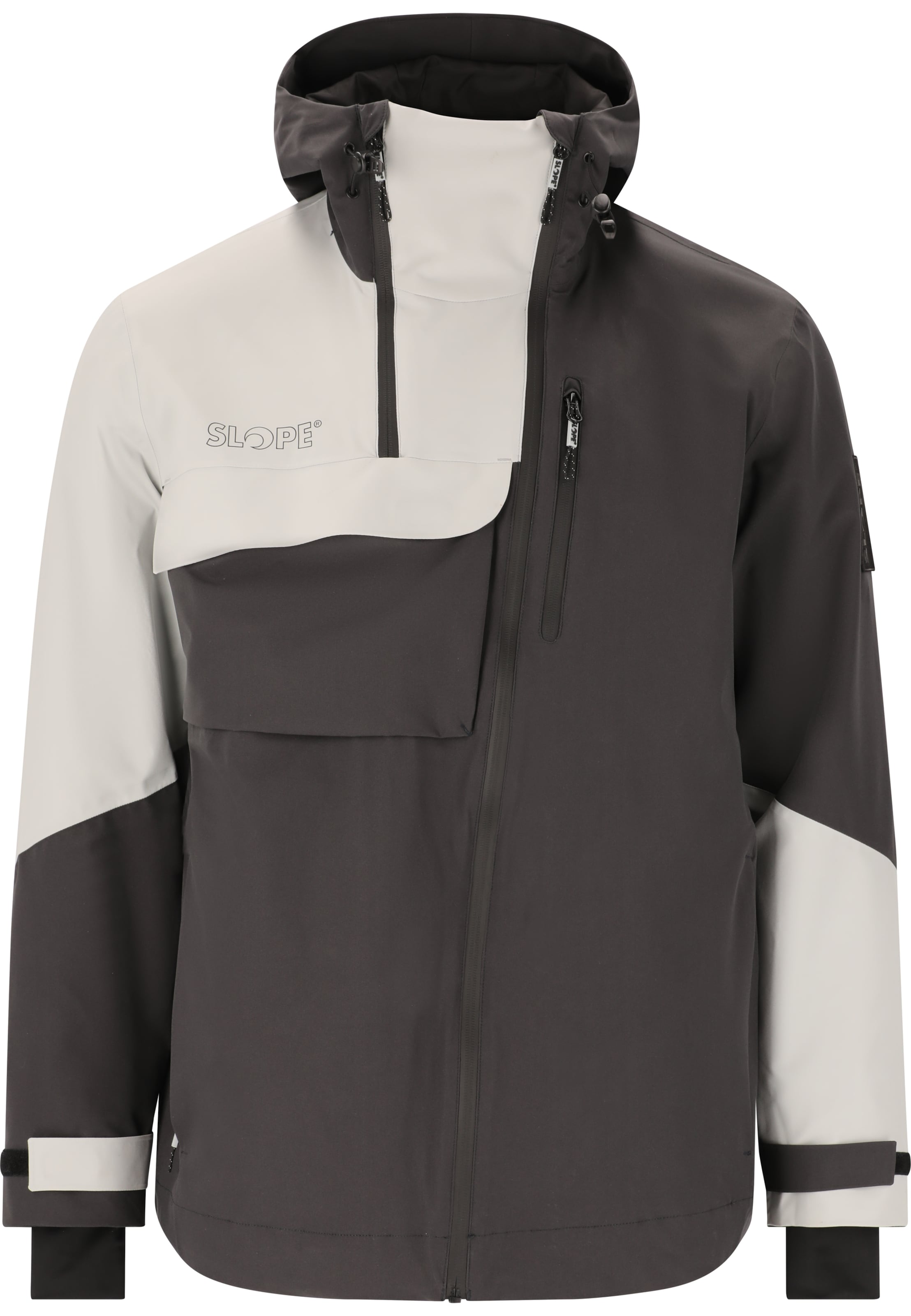 SLOPE Skijacke 'Zuko' in Grau: Vorderseite