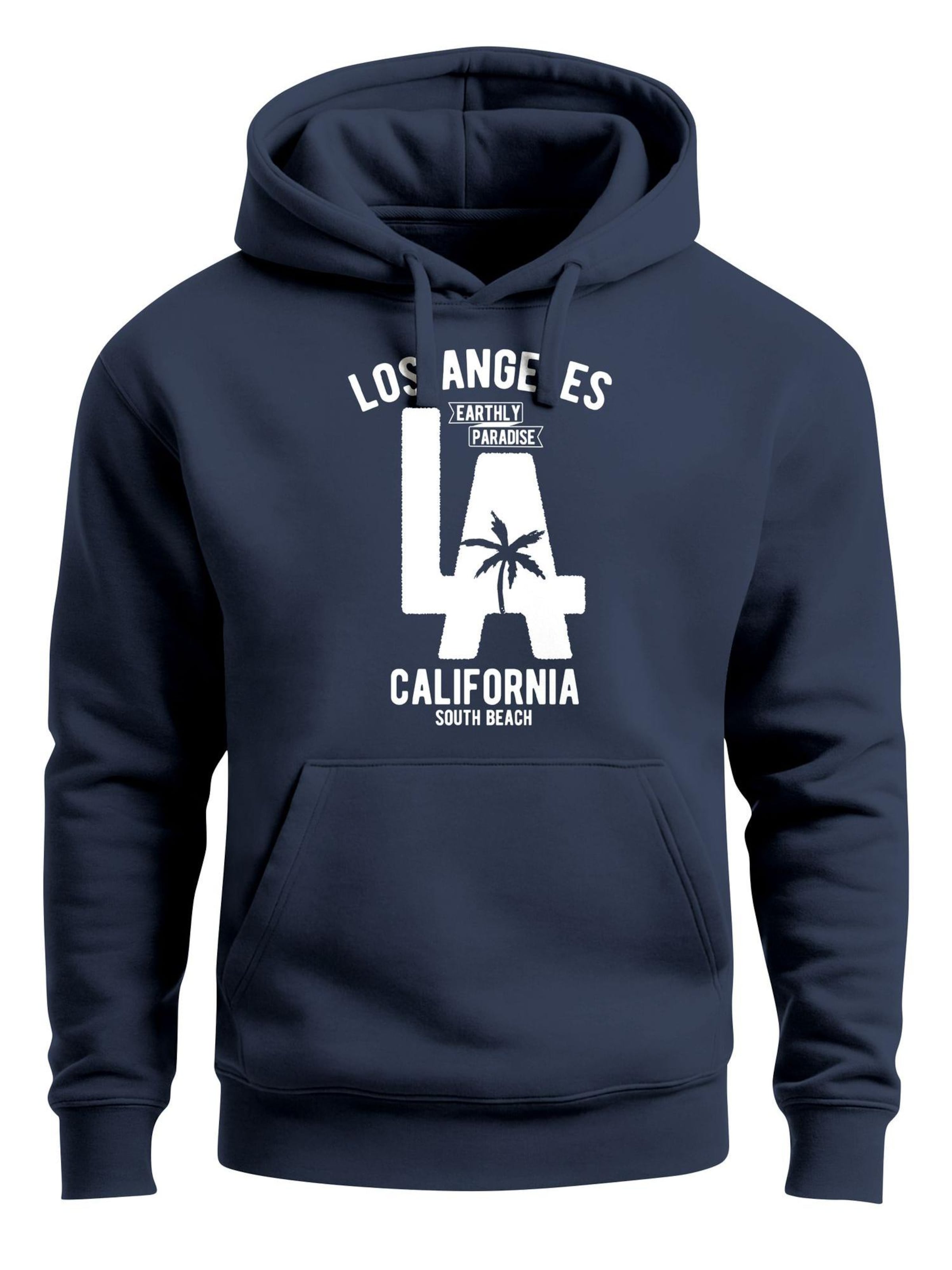 Neverless Sweatshirt 'Los Angeles' in Blue: front