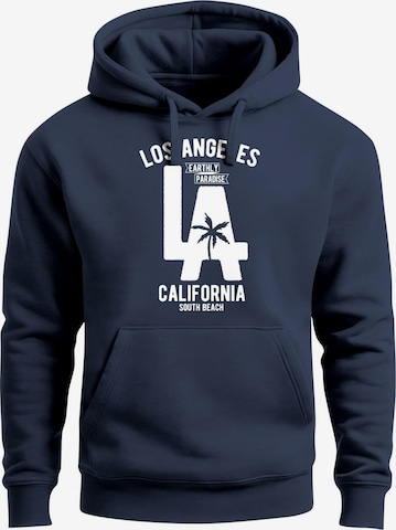 Neverless Sweatshirt 'Los Angeles' in Blue: front