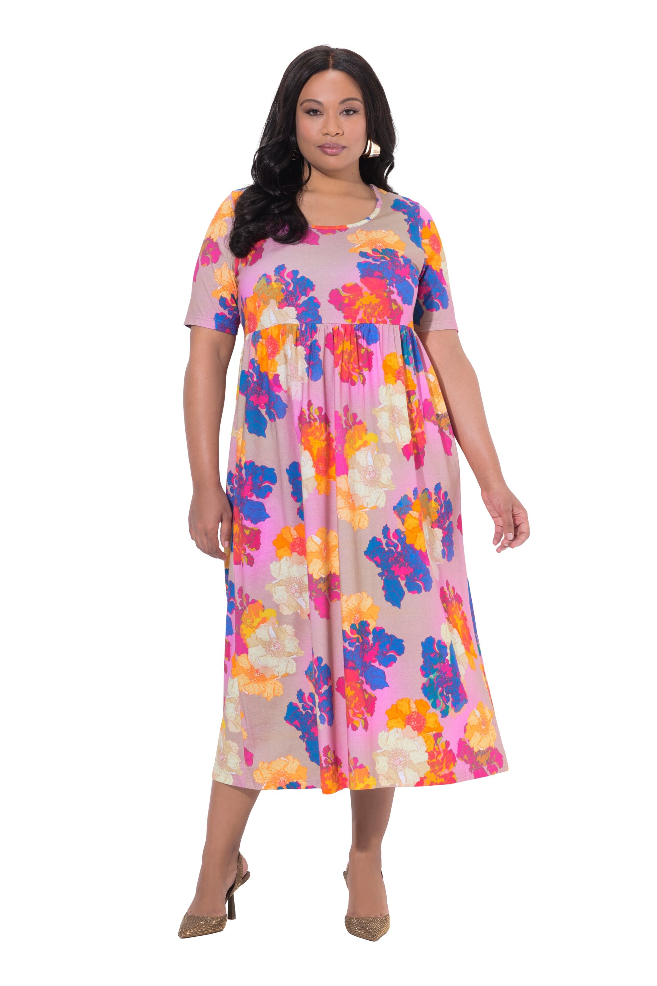 Ulla Popken Dress in Pink: front