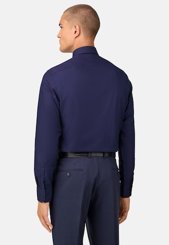 Coupe slim Chemise Boggi Milano en bleu