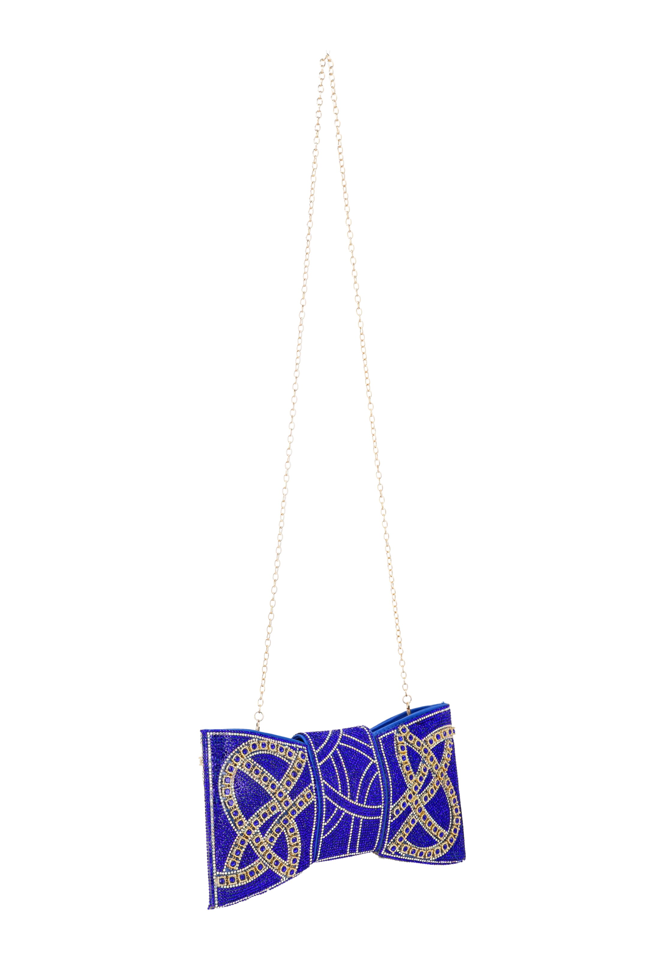 faina Clutch in Blauw