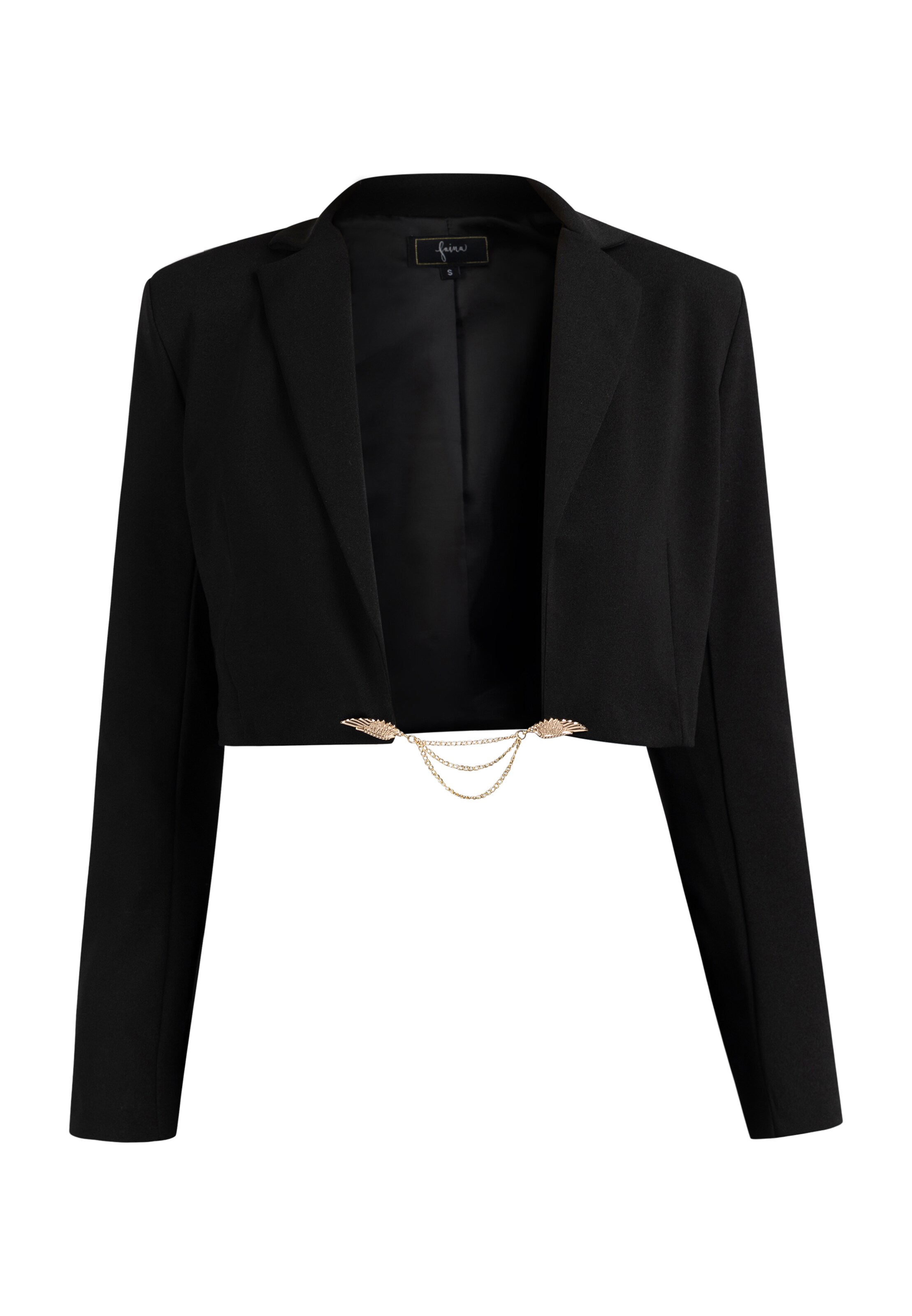 faina Blazer en noir, Vue avec produit