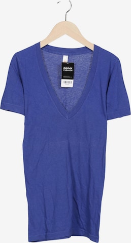 American Apparel T-Shirt XXS in Blau: Vorderseite
