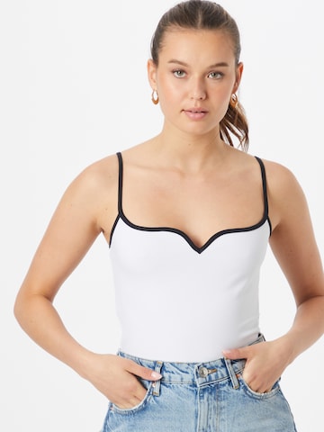 Abercrombie & Fitch Top in Wit: voorkant