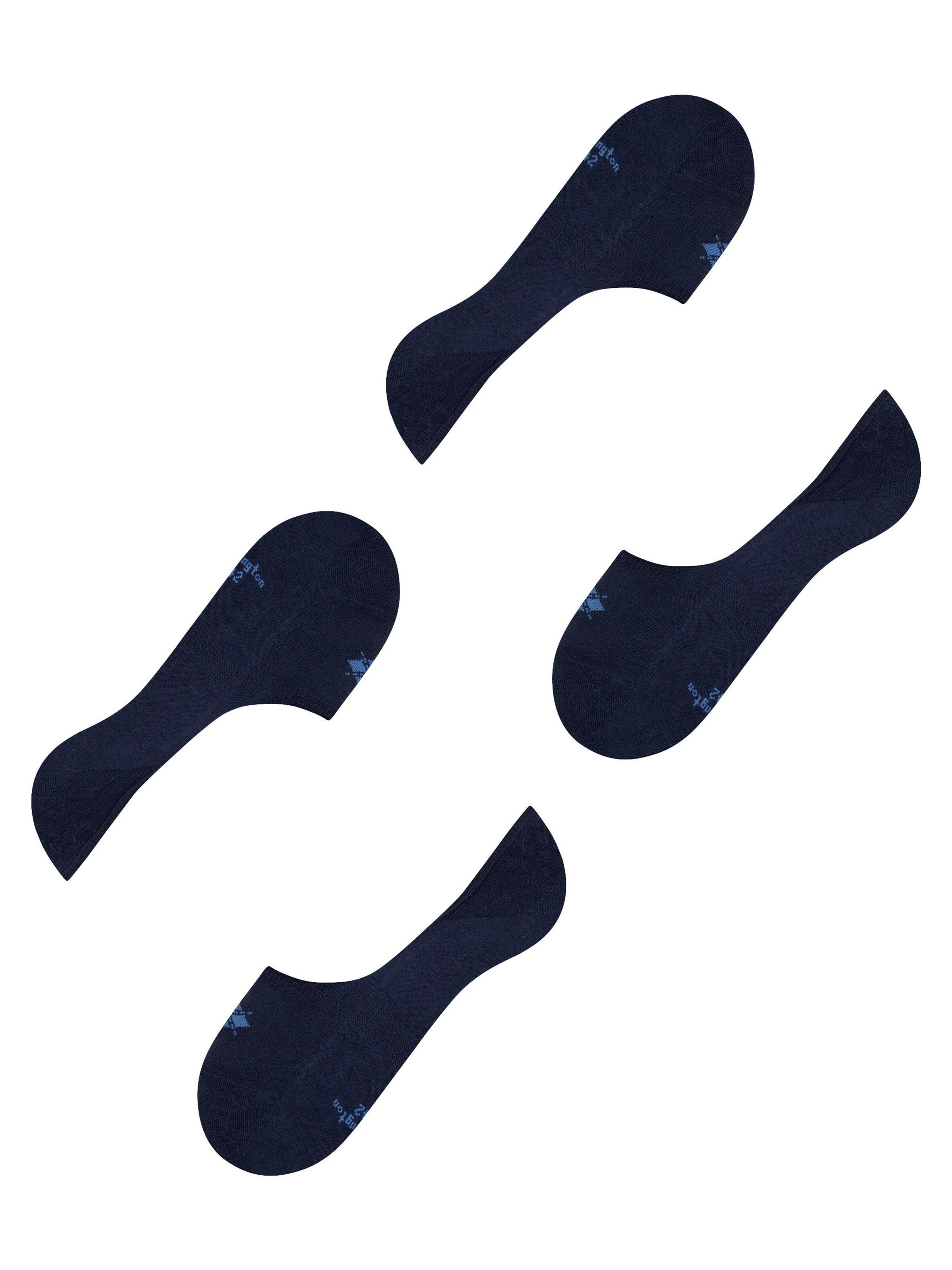 BURLINGTON Ankle Socks 'Everyday 2-Pack' in Blue