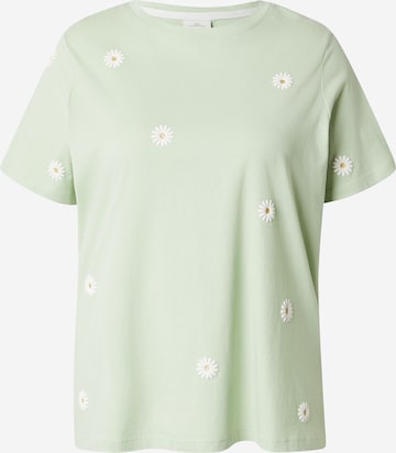 T-shirt 'CARMALLE' ONLY Carmakoma en vert : devant