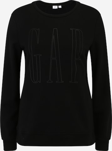 Gap Tall Μπλούζα φούτερ σε μαύρο: μπροστά