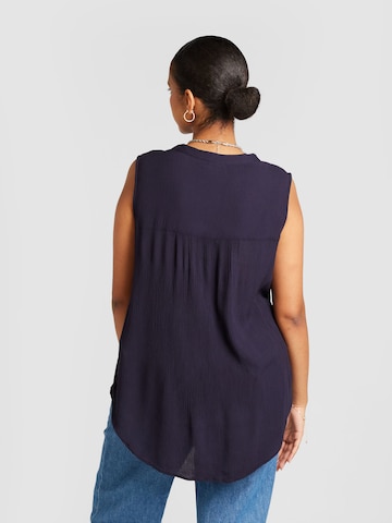 ONLY Carmakoma Bluse 'JETTE' in Blau