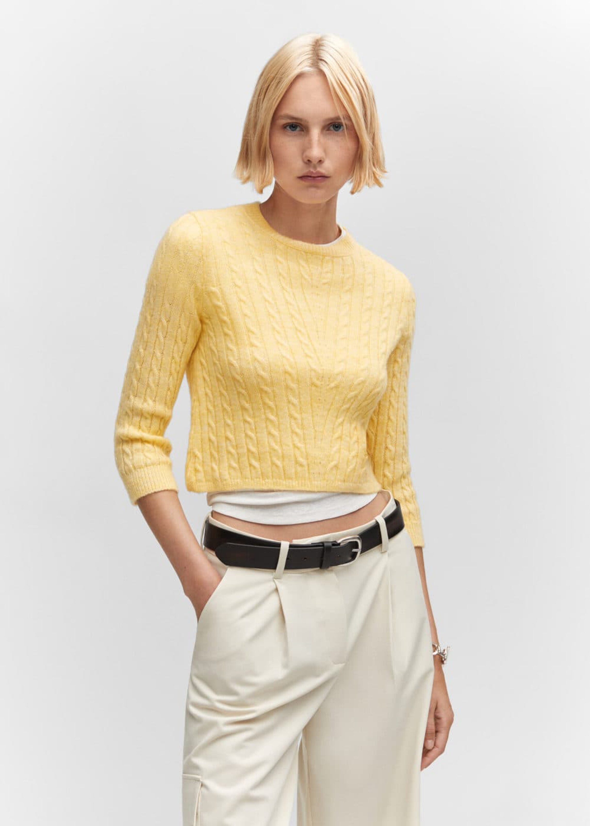 Pull jaune mango sale
