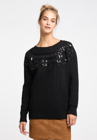 usha FESTIVAL Pullover in Schwarz: predná strana