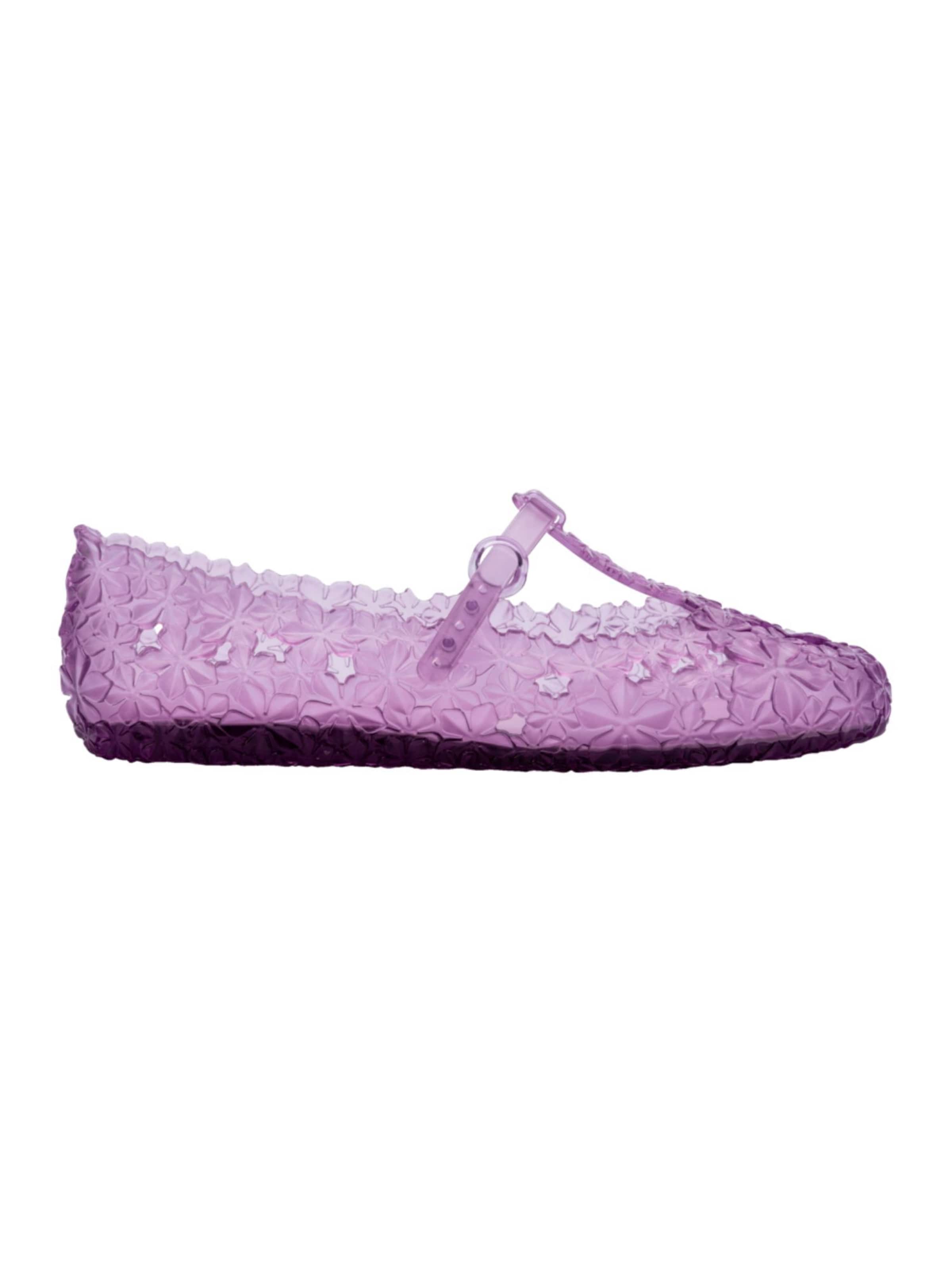 MELISSA Ballet Flats with Strap 'Melissa Daphnis x Susan Fang' in Purple: front