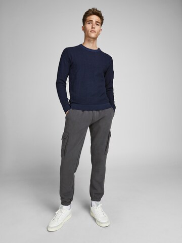 Effilé Pantalon cargo 'Gordon' JACK & JONES en gris