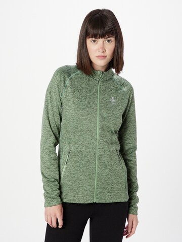 ODLO Functionele fleece jas 'Tencia' in Groen: voorkant