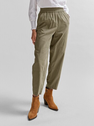 BOSS Regular Pants ' Taiya ' in Green: front