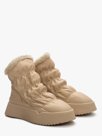 Estro Snowboots '2995-3' in Beige: voorkant