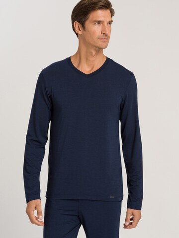 Hanro Shirt ' Casuals ' in Blauw: voorkant