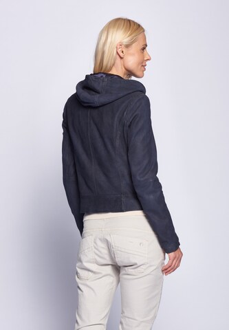 Maze Lederjacke 'Donie' in Blau