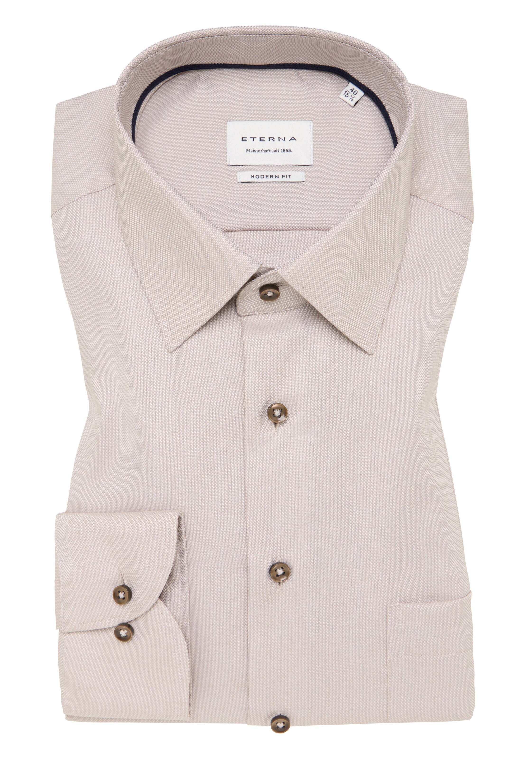 ETERNA Regular fit Business Shirt in Beige