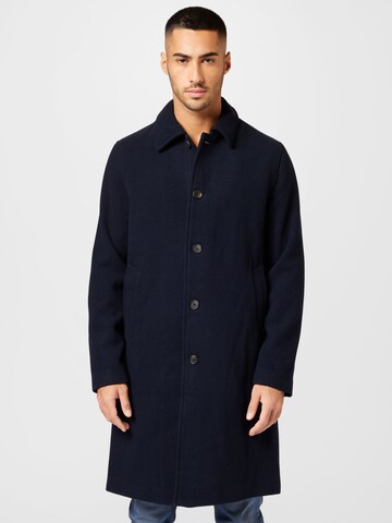 Les Deux Between-seasons coat 'Morgan' in Blue: front