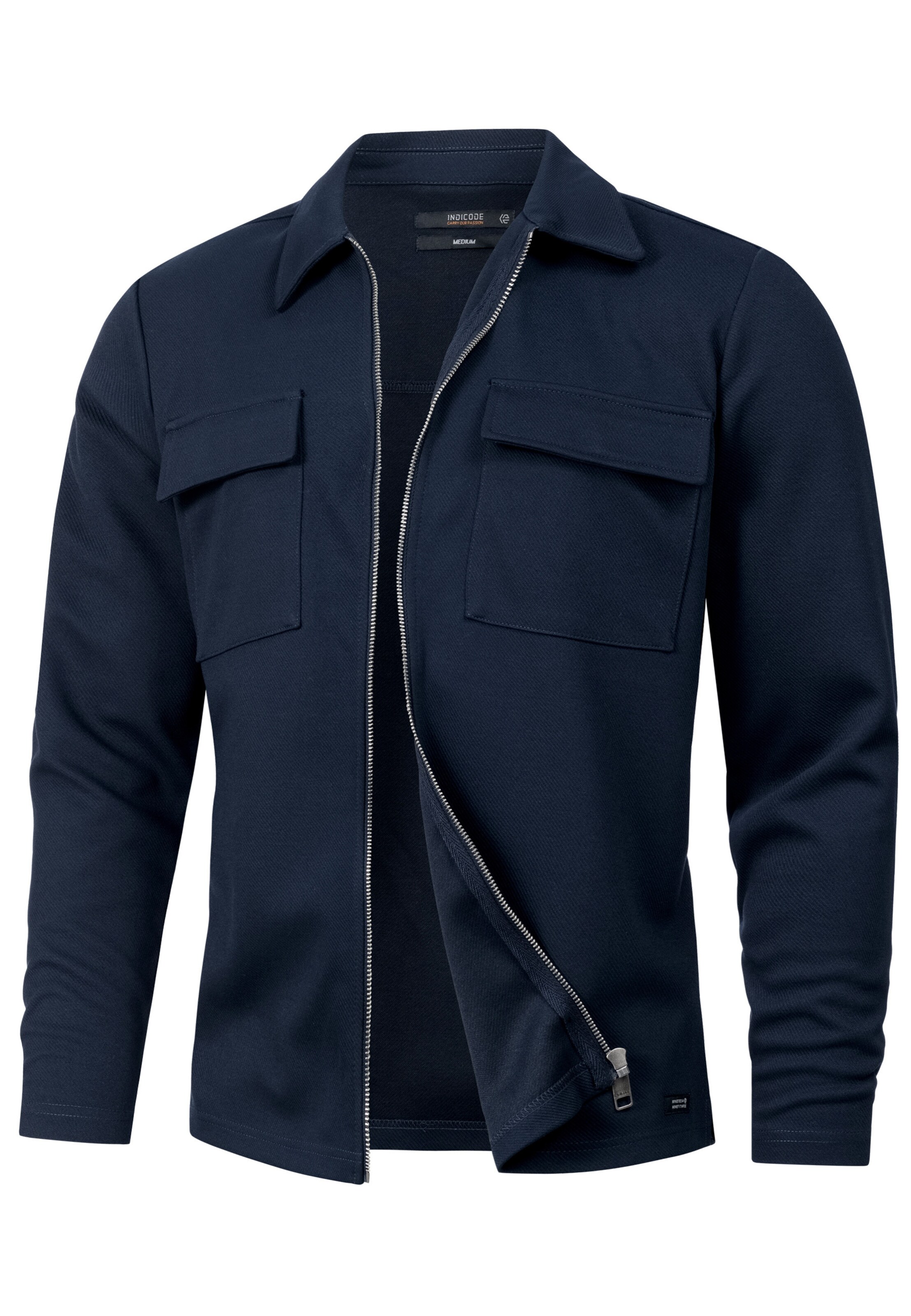 Chemise business 'Nezzo' INDICODE JEANS en bleu : devant