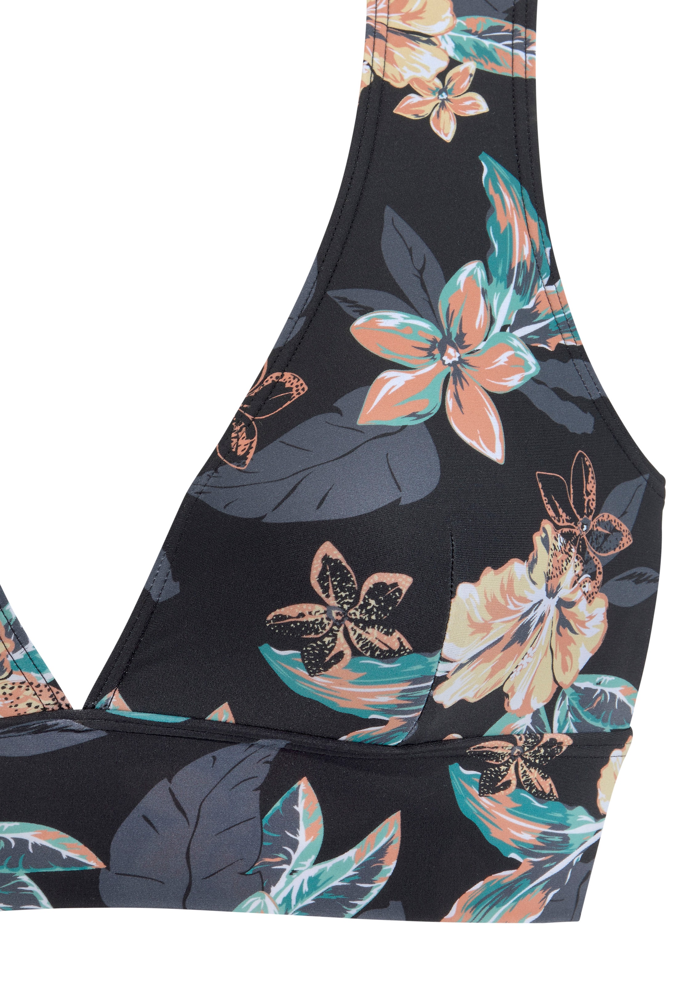 Bustieră Sutien de costum de baie sport de la VENICE BEACH pe negru