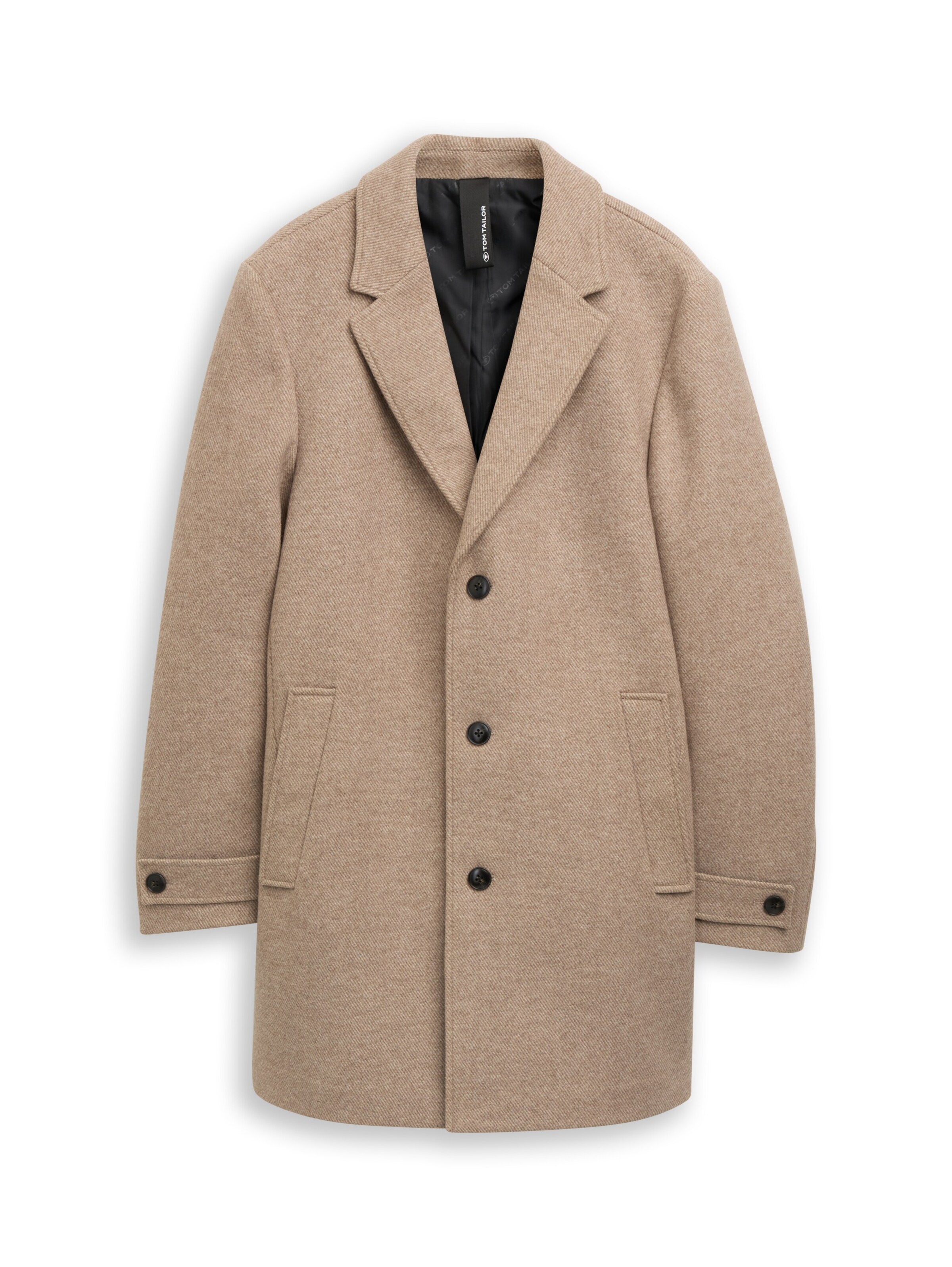 TOM TAILOR Between-Seasons Coat in Beige: front