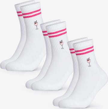 Occulto Sports socks 'Summer' in White: front