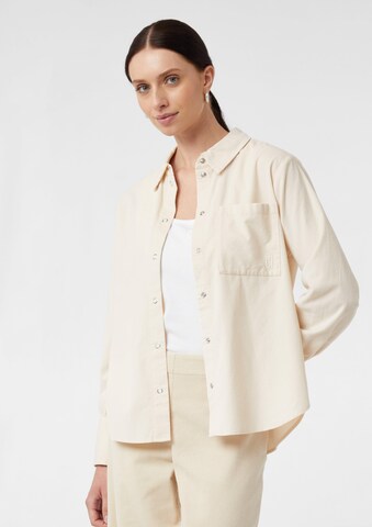 Chemisier comma casual identity en beige : devant