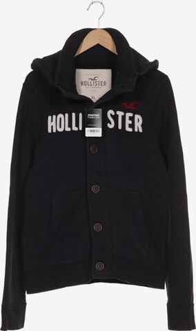 HOLLISTER Sweatshirt & Zip-Up Hoodie in XL in Black: front