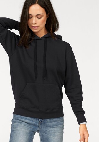 FRUIT OF THE LOOM Sweatshirt in Black: front